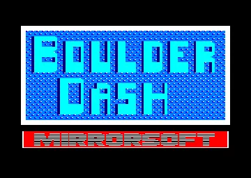 Boulder Dash (UK) (1985) screen shot title